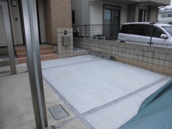 埼玉県鴻巣市リフォーム工事・外構リフォーム・駐車スペース