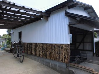 埼玉県東松山市・リフォーム工事・倉庫外壁改修