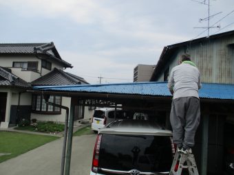 埼玉県鴻巣市榎戸・住宅修繕工事・テラス屋根修理
