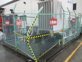 埼玉県行田市工場敷地内・フェンス修理