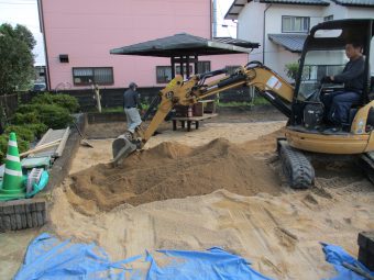 埼玉県鴻巣市箕田・アパート敷地内公園整備
